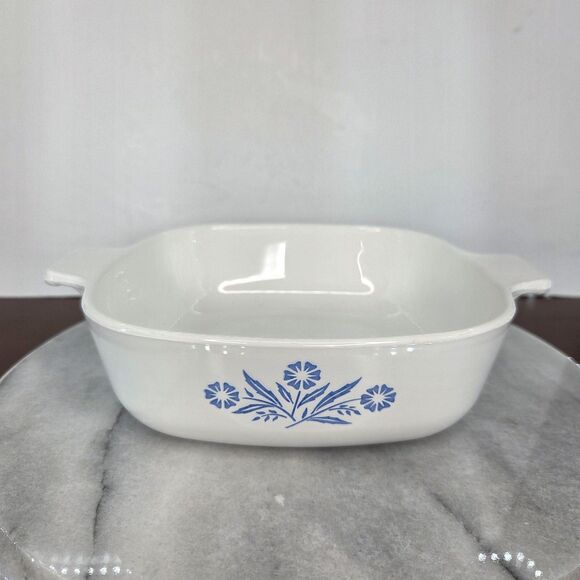 Vintage Corning Ware Cornflower Blue Casserole Dish Set 1 1.5 2.5 Qt Lids USA - Picture 7 of 16